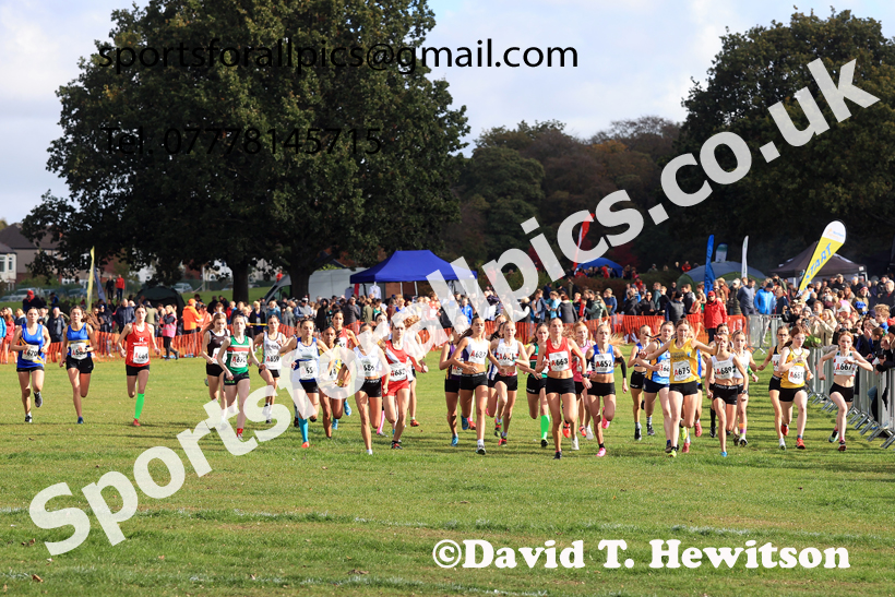 Girls Under-16s 2026 Northern Cross Country Relays, Graves Park, Sheffield. Photo: David T. Hewitson/Sports for All Pics